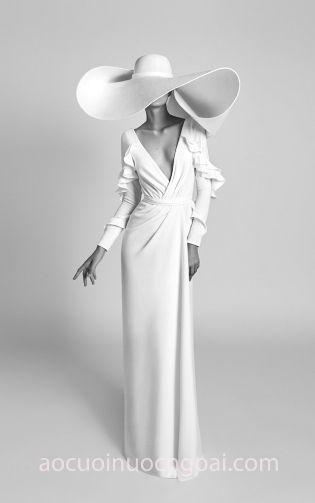 xưởng may áo cưới cao cấp tp hcm sài gòn meera meera fashion concept váy cưới tay dài Alon Livné SS18 ISABELLA