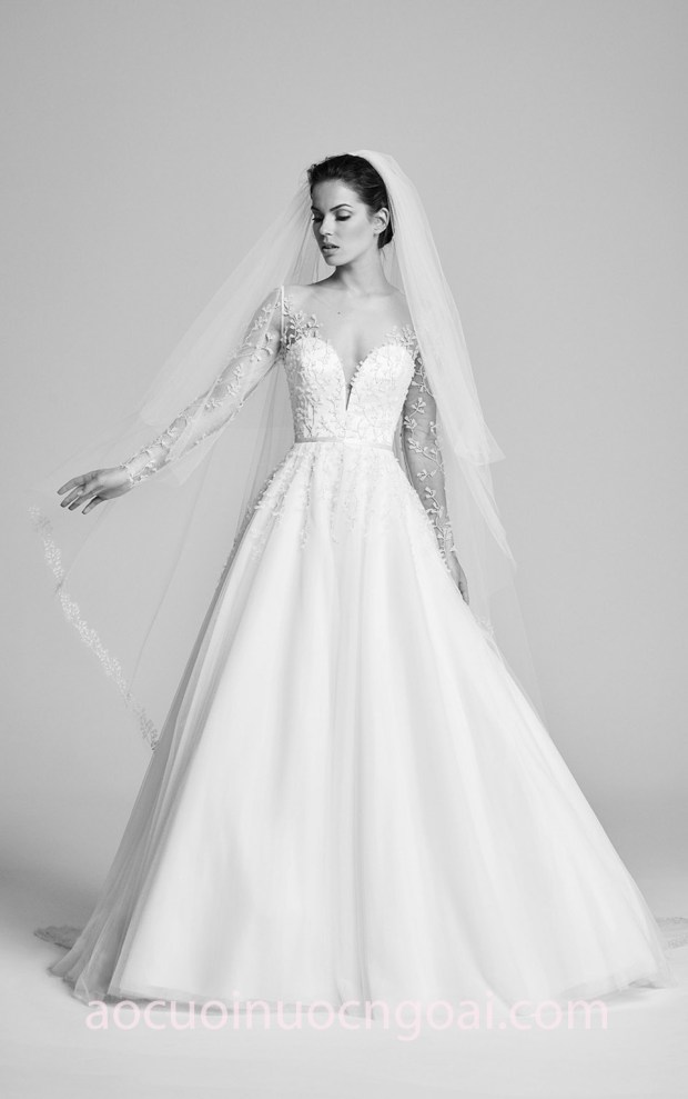 xưởng may áo cưới đẹp tp hcm sài gòn meera meera bridal váy cưới công chúa tay dài suzanne neneville astoria