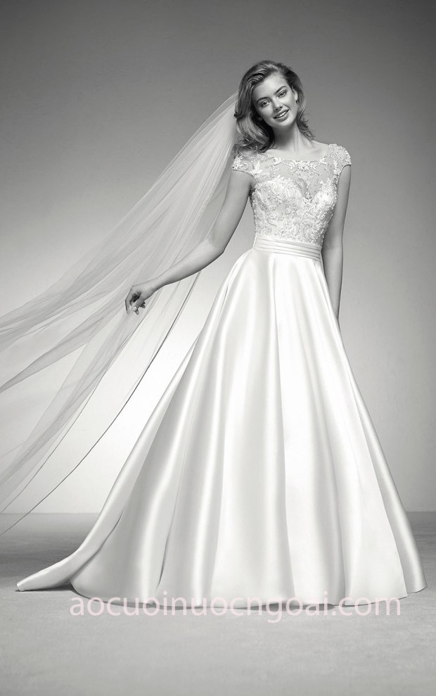 xưởng may áo cưới cao cấp meera meera fashion concept váy cưới công chúa đính đá Pronovias Priveé 2018 Iria