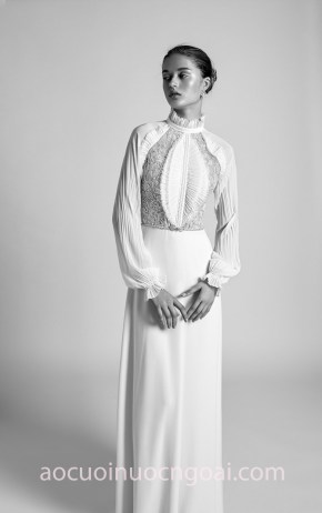 may áo cưới đẹp sài gòn áo cưới tay dài Alon Livné SS18 VIOLET xưởng may váy cưới cao cấp meera meera bridal