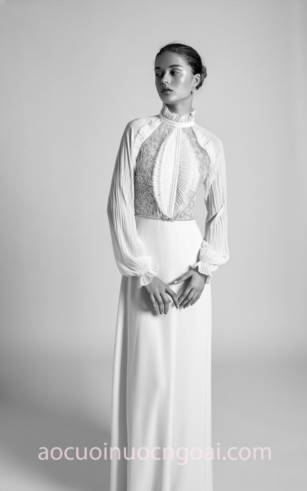may áo cưới đẹp sài gòn áo cưới tay dài Alon Livné SS18 VIOLET xưởng may váy cưới cao cấp meera meera bridal