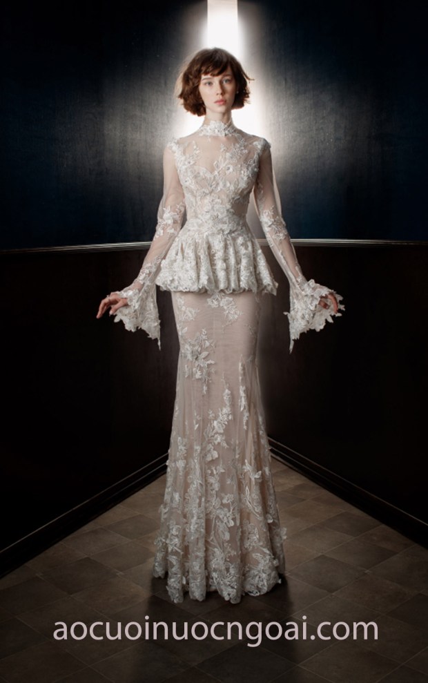 xưởng may áo cưới đẹp tp hcm sài gòn meera meera fashion concept váy cưới đuôi cá ren galia-lahav-bridal-s18-15