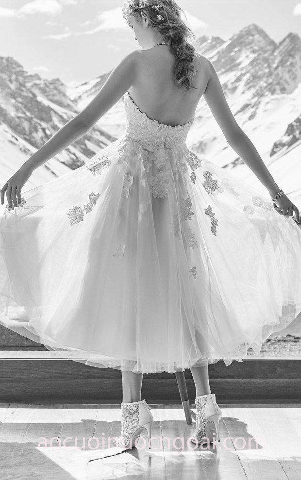 xưởng may váy cưới tp hcm sài gòn áo cưới meera meera fashion concept váy cưới ngắn tea length BHLDN 2018 Felicity Gown 