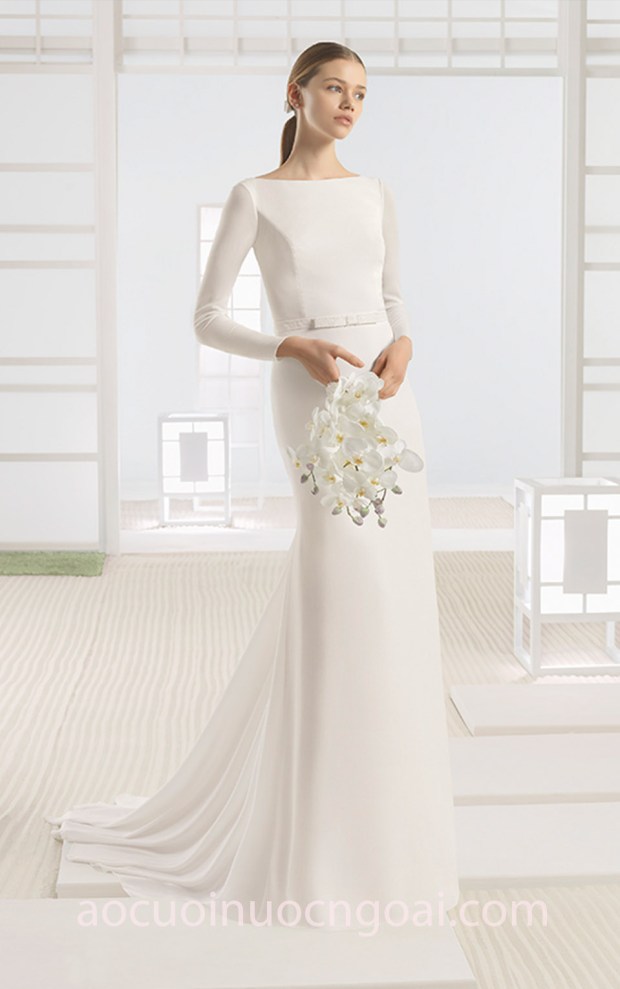 áo cưới đẹp dáng suôn tp hcm sài gòn meera meera fashion concept váy cưới đuôi cá Rosa Clara