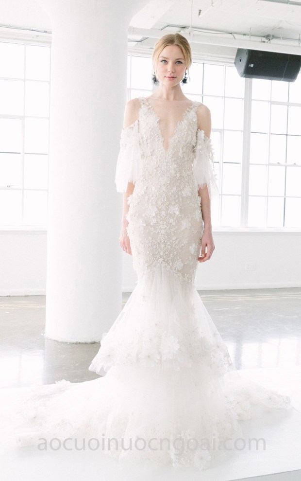 may áo cưới đẹp tp hcm sài gòn meera meera bridal váy cưới đuôi cá marchesa-spring-18-bridal-11