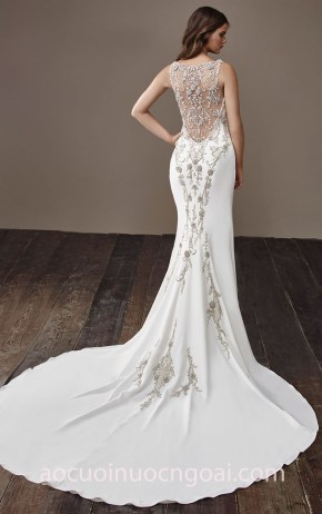 may áo cưới đẹp tp hcm sài gòn meera meera fashion concept váy cưới đuôi cá Badgley Mischka 2018 Bentley_5