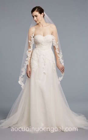 váy cưới cúp ngực đẹp Anne Barge Spring 2018 FAYE xưởng may áo cưới cao cấp meera meera bridal