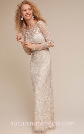 váy cưới đuôi cá đẹp tay dài BHLDN 2018 Beyond the Sea may áo cưới cao cấp meera meera bridal