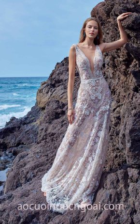 váy cưới xuyên thấu đi biển Galia Lahav 2018 No5 GALA-1006 may áo cưới đẹp tp hcm meera meera fashion concept
