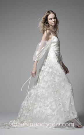 xưởng may áo cưới cao cấp meera meera fashion concept váy cưới đính hoa Elizabeth Fillmore Fall 2018 Yasmine