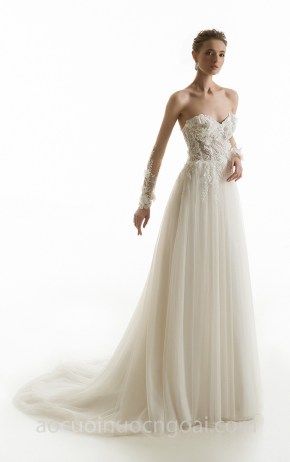 xưởng may áo cưới cao cấp tp hcm sài gòn meera meera bridal váy cưới thêu hoa Jillian 2018 LUCILLA