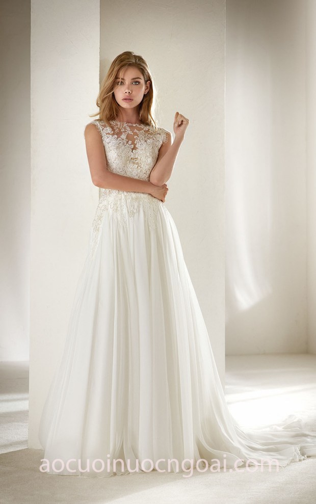 áo cưới cho cô dâu nhỏ con Pronovias Petite 2018 Atlantis may áo cưới đẹp tp hcm sài gòn meera meera fashion concept