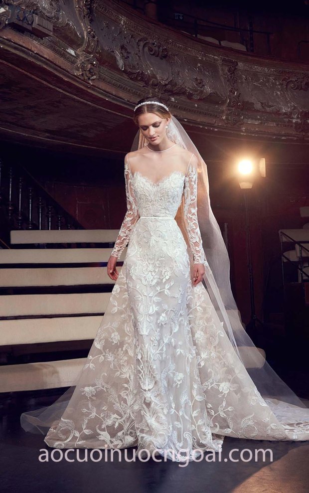 áo cướ đẹp lộng lẫy Elie-Saab-FW18-Bridal-06 may áo cưới đẹp sài gòn tp hcm meera meera fashion concept