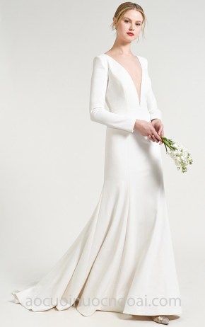 áo cưới tay dài đơn giản Jenny Yoo Fall 2018 Blythe may áo cưới đẹp sài gòn meera meera fashion concept