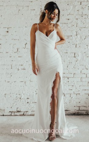 áo cưới xẻ tà Katie May FW 2018 PRAGUE may áo cưới đẹp tp hcm sài gòn meera meera fashion concept