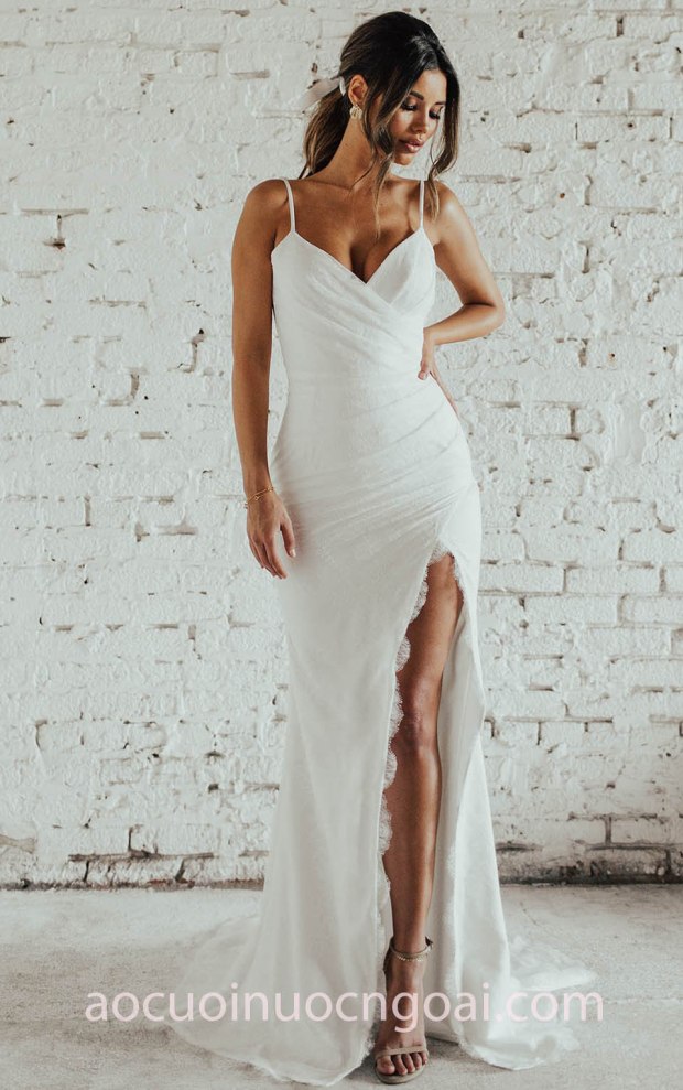 áo cưới xẻ tà Katie May FW 2018 PRAGUE may áo cưới đẹp tp hcm sài gòn meera meera fashion concept