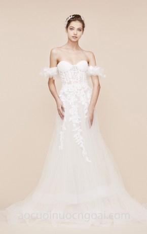 xưởng may áo cưới cao cấp meera meera fashion concept váy cưới công chúa trễ vai GEORGES-HOBEIKA-BRIDAL-EVORA