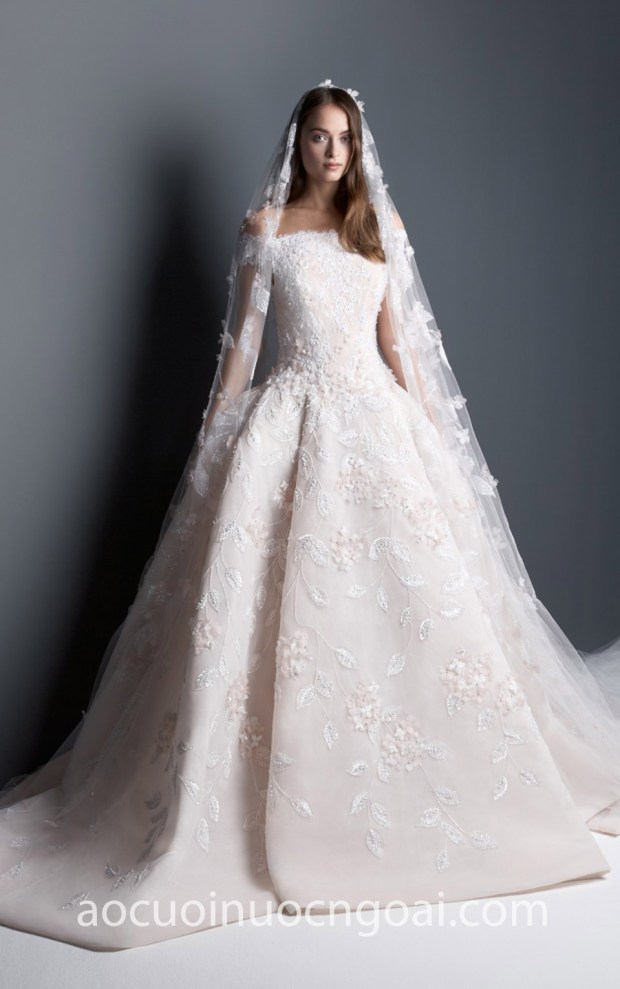 xưởng may áo cưới đẹp tp hcm sài gòn meera meera fashion concept váy cưới công chúa GEORGES HOBEIKA 2017 5