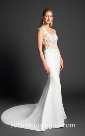 may ao cuoi dep tp hcm sai gon meera meera bridal vay cuoi lech vai Serge Jevaguine 2018 Ballet One