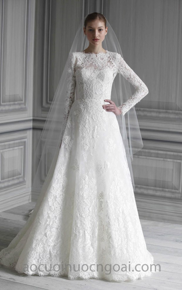 may ao cuoi dep tp hcm sai gon meera meera fashion concept vay cuoi ren tay dai Monique Lhuillier Catherine