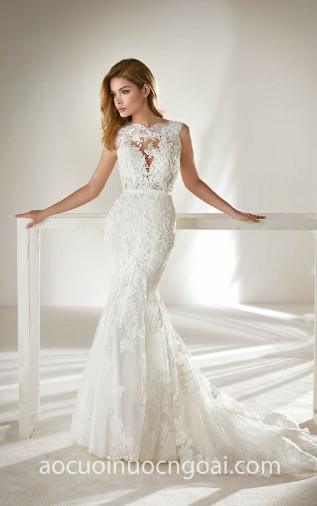 ao cuoi cho co dau lun nho con may vay cuoi dep tp hcm meera meera bridal Pronovias Petite 2018 Dril