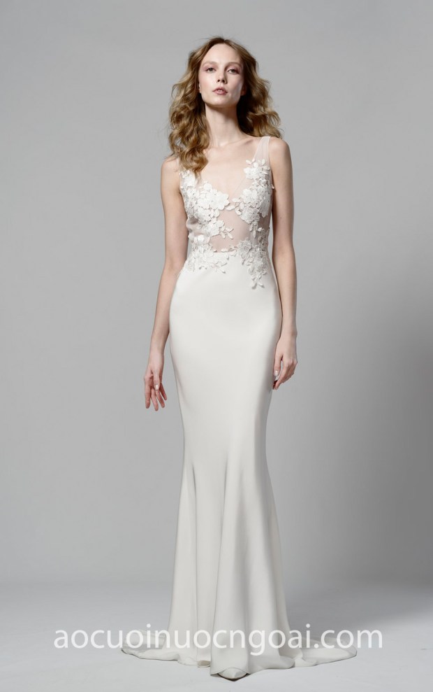 ao cuoi dep Elizabeth Fillmore Spring 2019 Freesia may ao cuoi cao cap meera meera fashion concept