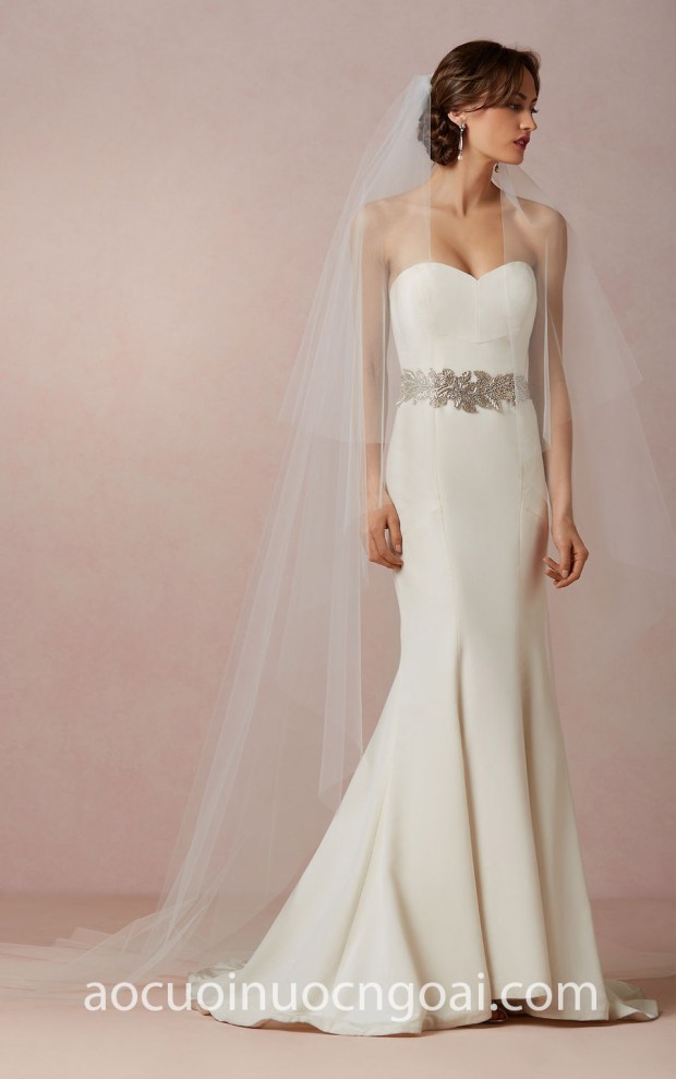 may ao cuoi dep tp hcm sai gon meera meera bridal vay cuoi duoi ca cup nguc BHLDN Bridal Floating