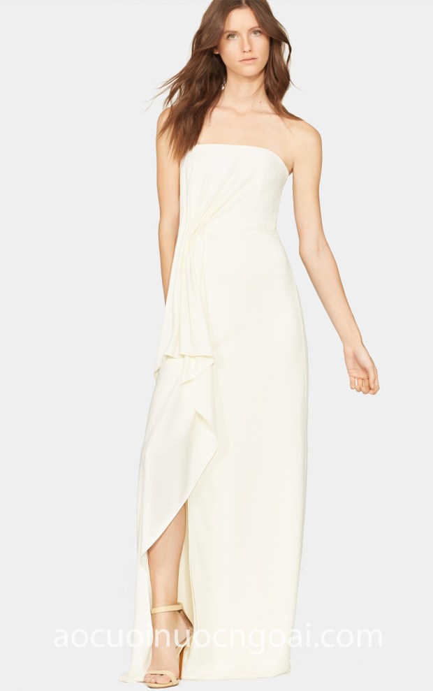 may ao cuoi dep tp hcm sai gon meera meera fashion concept vay cuoi don gian xe ta Halston 2018 Drape