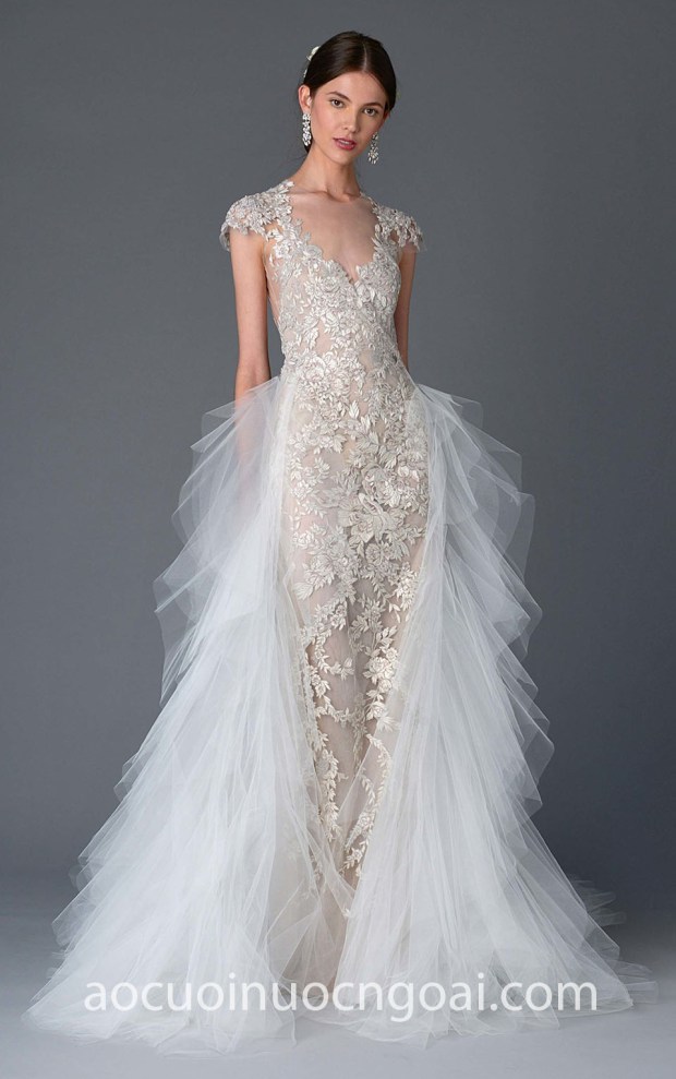 ao cuoi dep tp hcm sai gon meera meera bridal vay duoi ca xep tang Marchesa-bridal 22