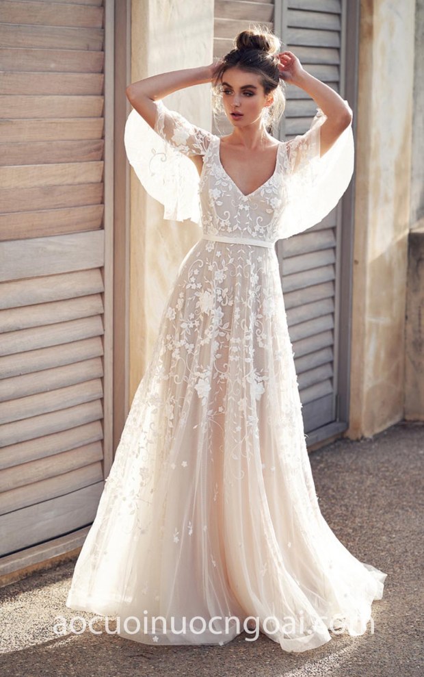 may ao cuoi dep sai gon tp hcm meera meera bridal vay cuoi canh tien Anna Campbell 2018 Wanderlust Amelie