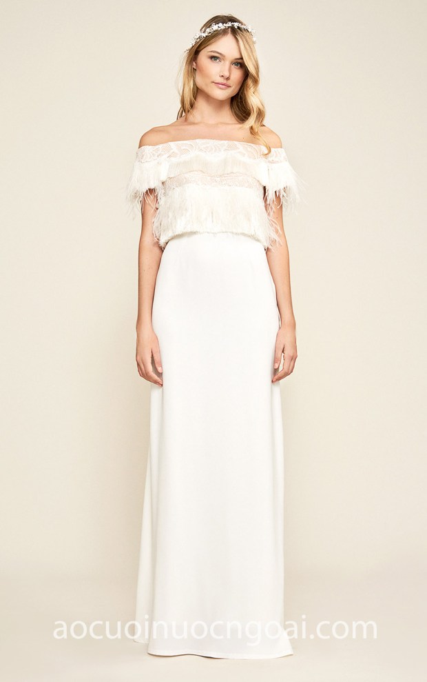 may ao cuoi dep sai gon tp hcm meera meera bridal vay cuoi tre vai Tadashi Shoji Bridal FW2018 Janessa