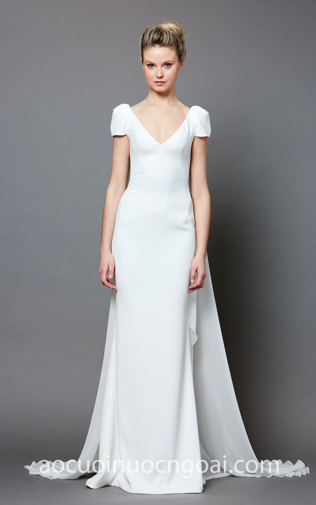 may ao cuoi dep tp hcm sai gon meera meera bridal vay cuoi cape Gustavo Cadile Bridal SS 2019 CUATRO