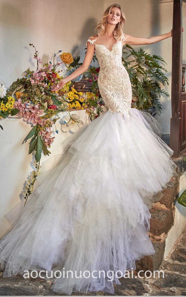 may ao cuoi dep tp hcm sai gon meera meera fashion concept vay cuoi duoi ca Galia Lahav 2018 Zenia