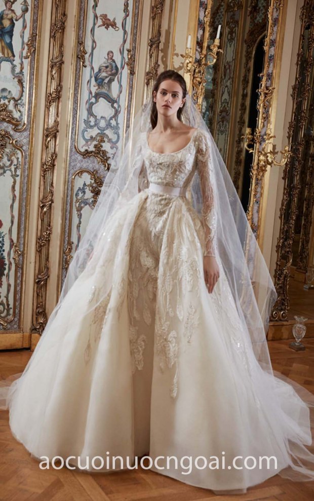 vay cuoi cong chua dep long lay Elie Saab Bridal Spring 2019 18 may ao cuoi dep sai gon tp hcm meera meera bridal