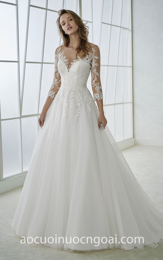 ao cuoi meera meera bridal 2019 vay cuoi tay dai 