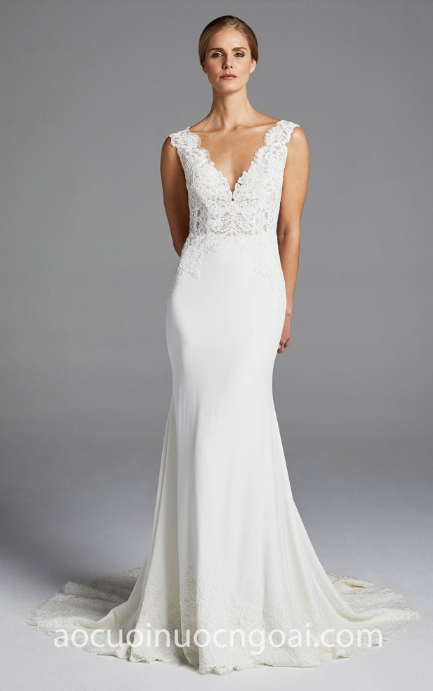 ao cuoi meera meera may ao cuoi dep tp hcm vay duoi ca Anne Barge Spring 2019 LANA