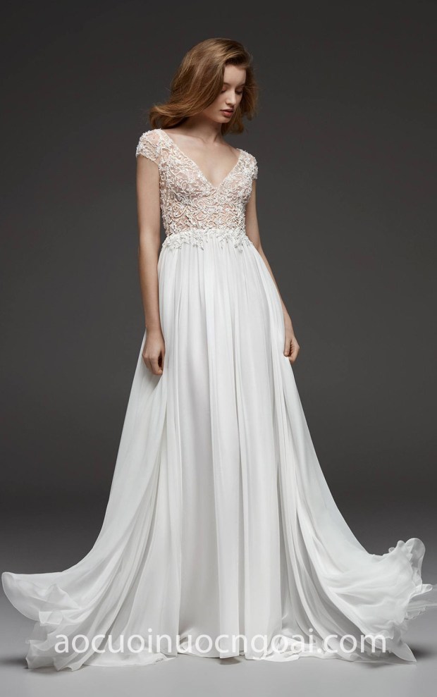 may ao cuoi dep tp hcm meera meera fashion concept Pronovias Atelier 2019 CONSTANZA