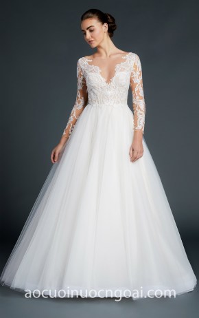 Ao cuoi chu a tay dai ren NN5849