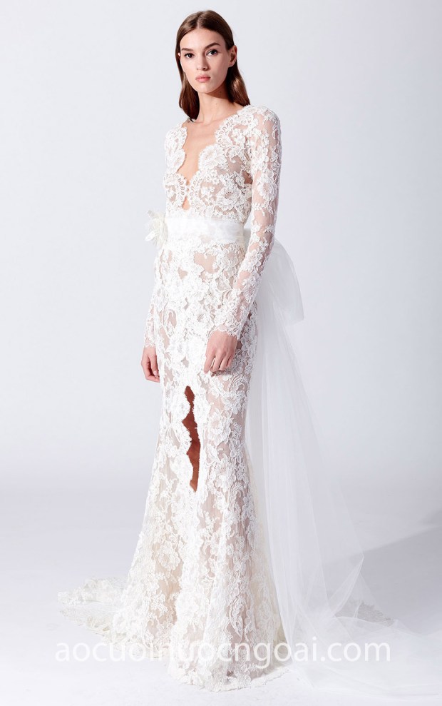 ao cuoi ren tay dai nn5944