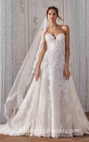 ao cuoi cong chua cup nguc ren nn6016