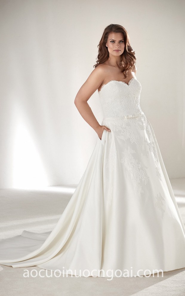 may ao cuoi cho co dau beo meera meera bridal vay cuoi cup nguc 