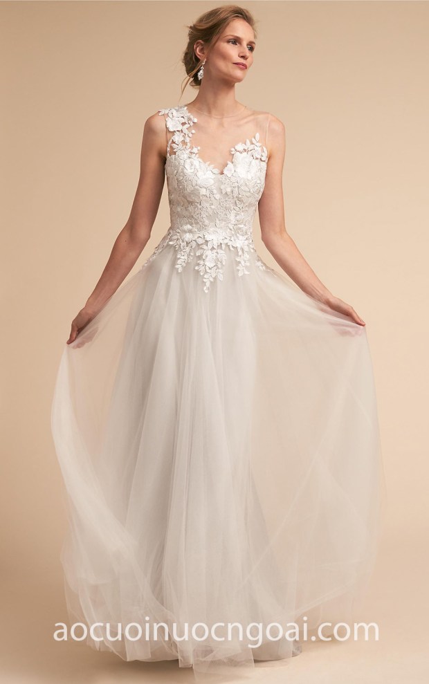 may ao cuoi dep sai gon meera meera bridal vay cuoi ren BHLDN Bridal 2018 Marsden