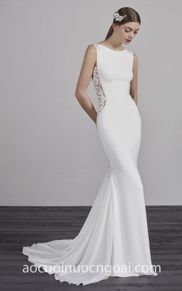 may ao cuoi dep sai gon tp hcm meera meera bridal vay cuoi duoi ca Pronovias ESTIMA