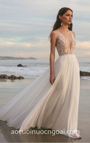 vay cuoi di bien phoi ren may ao cuoi dep meera meera fashion concept