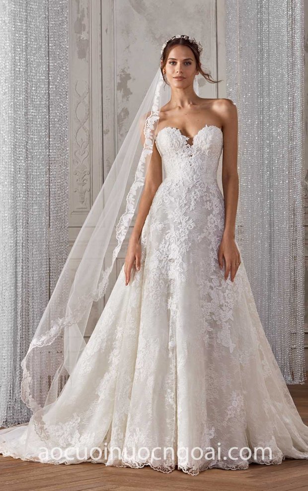 ao cuoi cong chua cup nguc ren may ao cuoi dep TP HCM Meera Meera Bridal San Patrick Studio 2019 KAPRIEL