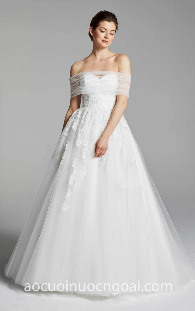 ao cuoi cong chua tre vai Anne Barge BW Spring 2019 ROSSI 