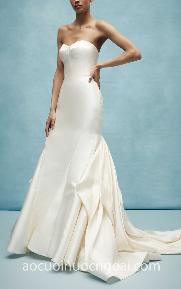 ao cuoi duoi ca cup nguc la mat may ao cuoi dep sai gon Meera Meera Bridal