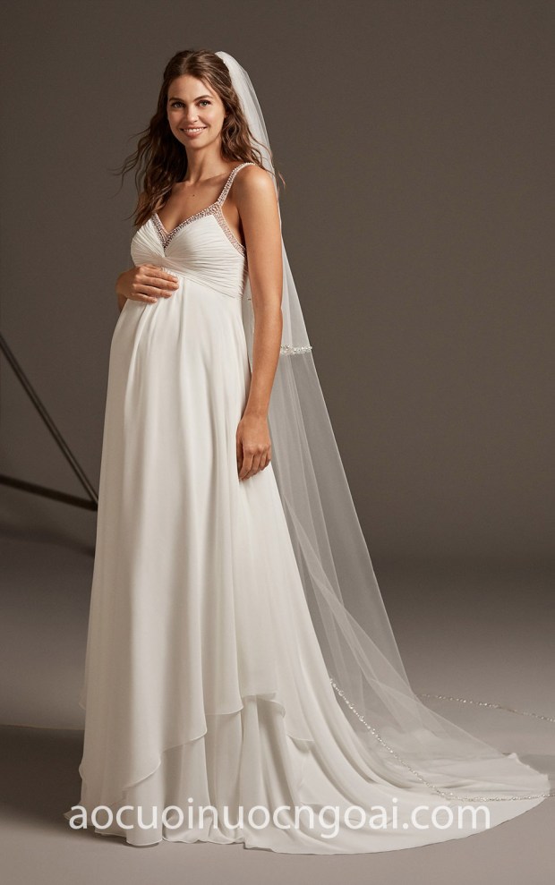 ao cuoi giau bung cho me bau Meera Meera Fashion Concept