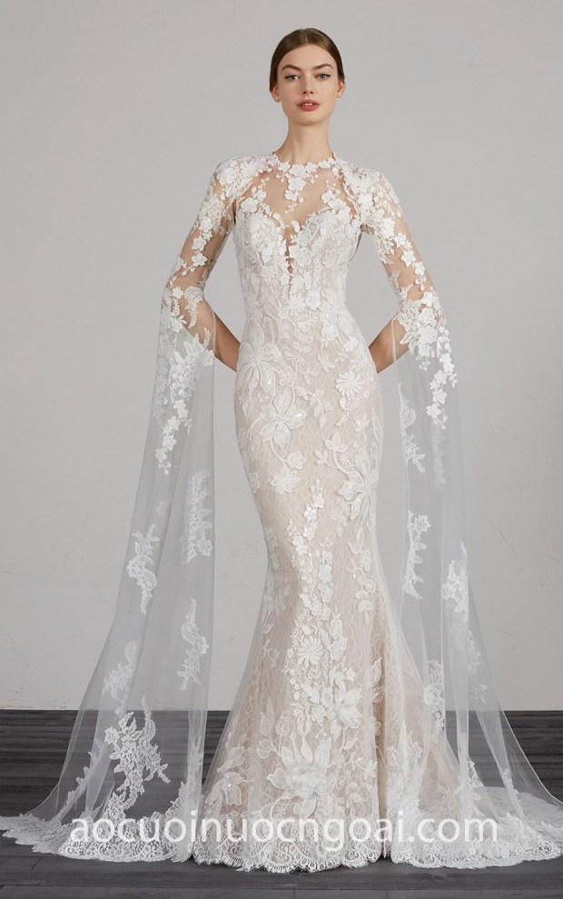 ao cuoi duoi ca ren tay dai may ao cuoi dep Sai Gon Meera Meera