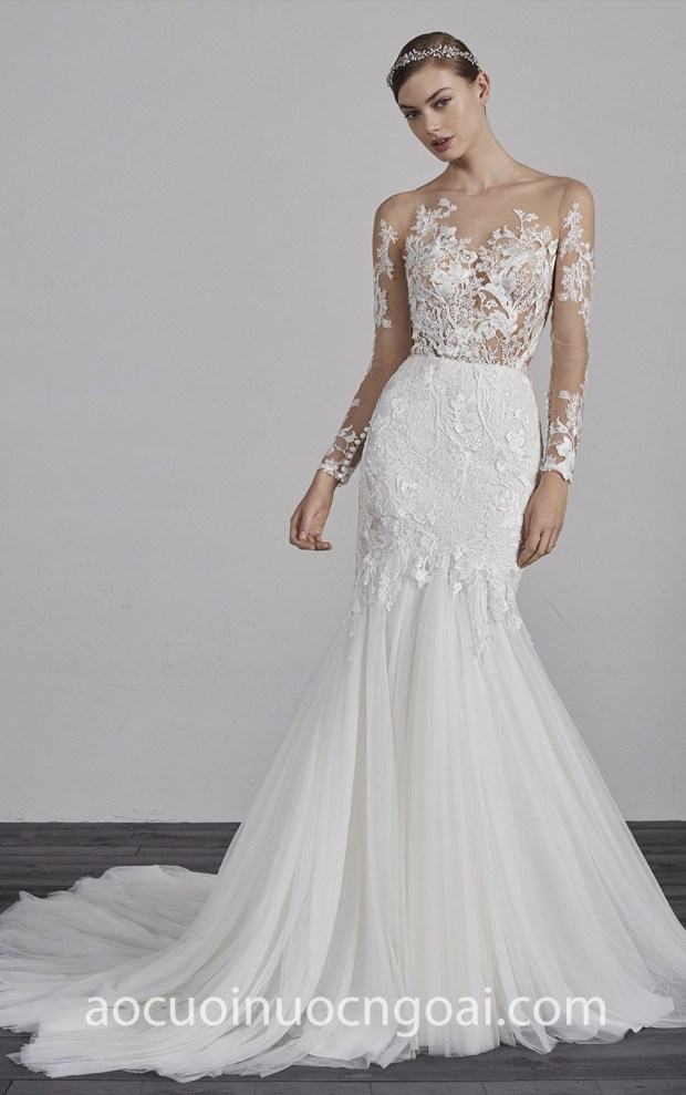 ao cuoi duoi ca tay dai dap ren may ao cuoi dep Sai Gon-TP HCM